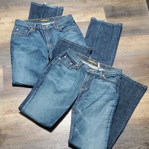 David Kahn Women's Straight Leg Jeans - Blue